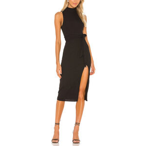 Lovers And Friends 'Devyn' Black Midi Dress Size S